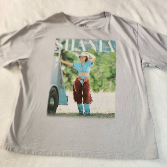 Shania Twain Gray Tshirt with Graphics Size Medium - Picture 1 of 6
